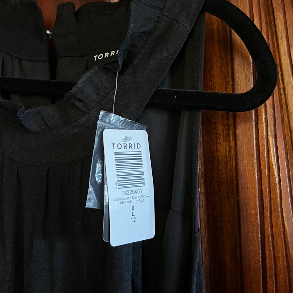 Torrid Elegant Black Maxi Dress - Picture 3 of 5